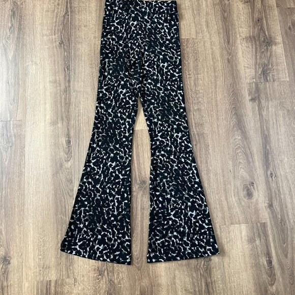 NEW Topshop Camo/Animal Print Pull On Flare Pants Sz S - Picture 9 of 14